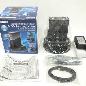 ■未使用①■LOGITEC ロジテック LHR-DS01SAU2■HDDリーダー/ライター■外付けHDDユニット■eSATA＆USB2.0接続■HUB機能付 クレードル型■の画像4