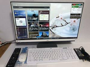 23.8型FHD-IPS液晶&ハイレゾ高音響スピーカー搭載 DA770/GAW TV/i7/新品SSD1TB/大容量16GB/Office 2021/Blu-ray Win11Pro 