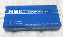 希少！ 未使用☆ NSK MICROMETER マイクロメーター 25mm YAB02 M 測定器 日本製 0-25mm お宝 コレクター コレクション P11_画像9