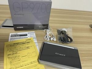 【極美品】CASIO Ex-word 電子辞書 XD-GP9700 英語大画面液晶モデル メインパネル+手書きパネル搭載 動作確認済み