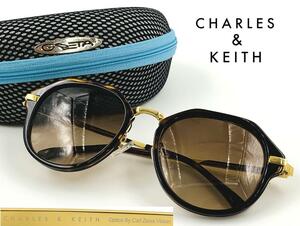 CHARLES & KEITH ( Charles and Keith ) geo me Trick sunglasses CK3-21280259 Optics By Carl Zeiss Vision Hexagon Gold 