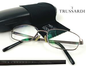 TRUSSARDI EYES TR2091 トラサルディー 度入り 眼鏡 メガネフレーム スクエア ケース付き 