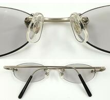 GUCCI GG-9008J B6B グッチ 度入り 眼鏡 メガネフレーム リムレス ケース付き _画像9