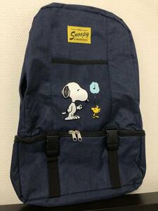 ☆未使用☆スヌーピー 2層式リュックサック／バッグ、カバン／ウッドストック／PEANUTS、ピーナッツ／ネイビー、紺色