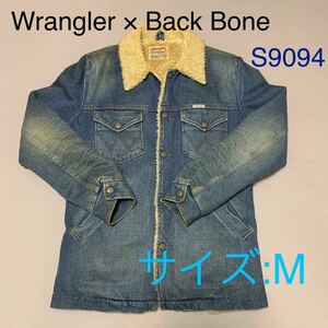 Wrangler × Back Bone サイズ:M S9094 ランチジャケット デニム 白ボア ライナー ラングラー バックボーン