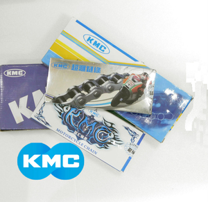 KMC(ホンダなどの純正OEM工場）チェーン　520x120L Oリングシール　スタンダード黒　本格派カシメジョイント　レターパック+発送