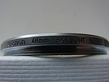 送料94円～　銀枠　CANON　キャノン　SKYLIGHT　1x　48mm　管理no.4　枠色silver_画像2