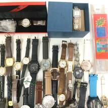1849 腕時計等 大量 まとめ売り 約90本 約5kg SEIKO CITIZEN CASIO ORIENT YVES SAINT LAURENT その他 ジャンク品_画像4