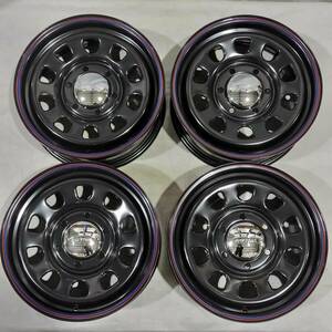 デイトナ ブラック 16-6.5J 6H139.7 ＋38 TOYO OPEN COUNTRY R/T オープンカントリー 215/65R16 ホワイトレター ハイエース 200系