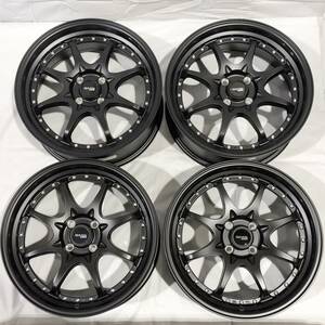 BMS CORE フラットブラック 17-7.0J 4H100 ＋40 KENDA KAISER KR20 205/45R17 BMW ミニ アクア ヤリス フィット シビック ノート スイフト