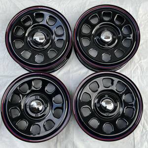 デイトナ G2 ブラック 14-5.0J 4H100 ＋42 GOODYEAR 155/65R14 アルト ラパン スペーシア ワゴンR ウエイク タント ミライース ムーヴ