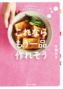 これならもう一品作れそう 今日のごはん、なにか足りないとき／市瀬悦子(著者)