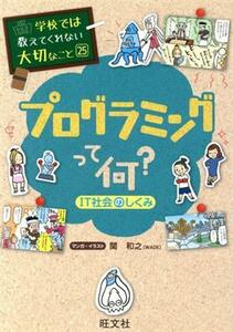 プログラミングって何？ ＩＴ社会のしくみ 学校では教えてくれない大切なこと２５／旺文社(編者)