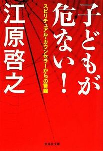 子どもが危ない！ スピリチュアル・カウンセラーからの警鐘 集英社文庫／江原啓之【著】