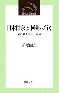 日本国家よ何処へ行く 崩れゆく信頼と価値 近代文芸社新書／前橋敏之【著】