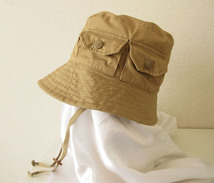 エンジニアードガーメンツ★2022ss ★国内レアモデル★≪≪税込定価 17,600円≫≫★ Explorer Hat - PC Poplin /Khaki 【M】_画像1