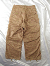 エンジニアードガーメンツ★2022ss★国内レアモデル★≪≪税込定価 37,400円≫≫ ★ Over Pant - Poly Fiber Leopard Print/Brown【XS】_画像2