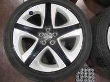 中古★トヨタ純正50系プリウス用17インチ タイヤホイール4本セット★215/45R17★7J/+50/5穴/100★Sツーリング★純正ナット付★ウィッシュ等_画像4