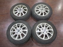 中古★BALMINUM 13インチ スタッドレスタイヤ＆ホイール 4本セット★4J/+45/100/4穴★ダンロップ 155/65R13★軽自動車に_画像1