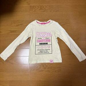 Candy chuu ぷっくりロゴ ぷくぷく ロングTシャツ ロンT 130