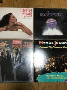 MOTOWN モータウン レコード 4枚セット MICHAEL JACKSON マイケルジャクソン まとめ売り R&B まとめて