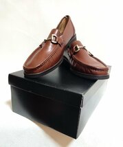 【未使用】 madras MODELLO Alex マドラス ビットローファー シューズ ブラウン 26cm メンズ 男性 カジュアル 高級 パーティー タグ付き_画像9