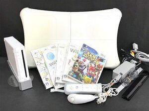 任天堂 Wii 本体 ＲＶＬ-００１ + Wiiフィット一式 + ソフト５枚セット コントローラ 付属品あり