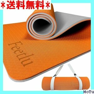 * 2/5 -inch exercise yoga mat Feetlu 10mm 31