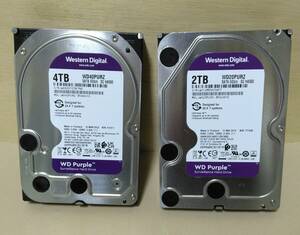 Western Digital Purple / 4TB WD40PURZ / 2TB WD20PURZ / 監視システム用ハードディスク 