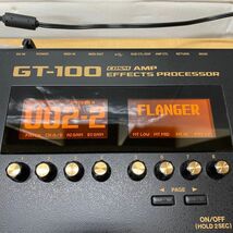 S549-C8-336 BOSS ボス マルチエフェクター GT-100/ギター用 オーディオ 音響機器 楽器/電源コード 箱付/通電OK ⑤_画像3