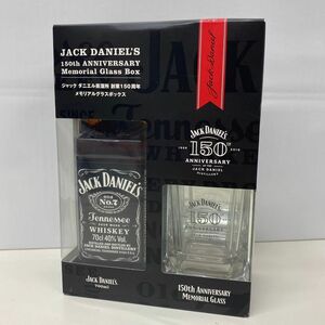 Q334-C4-994 JACK DANIEL'S ジャックダニエル Old NO.7 ウイスキー 150周年 メモリアルグラスボックス 700ml 40% 箱/グラス付 未開栓 ④