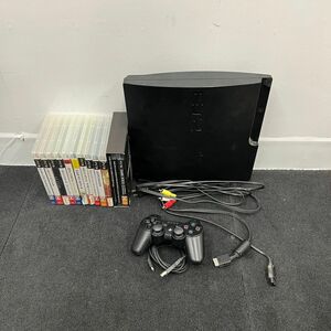 S248-O18-3080 SONY ソニー playstation3 プレイステーション PS3 CECH-3000A 本体 取説/コントローラー/ソフト11本付き 通電OK ③