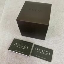 S339-K44-3598 GUCCI グッチ 1500L クォーツ ピンクシェル文字盤 スクエア 2針 レディース 腕時計 説明書/箱/ギャランティカード付き ④_画像10