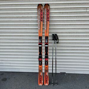 U203-O15-4842 スキー板 ストック セット ROSSIGNOL OPEN 200 ロシニョール SHINANO GEM-Ⅱ ウィンタースポーツ アウトドア まとめ ③