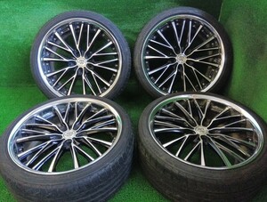 WORK BALMUNG バルムンク 20インチ 9J 5H/114.3 BS POTENZA 245/35R20 夏タイヤ付4本 ベルファイア等 中古 売切!!