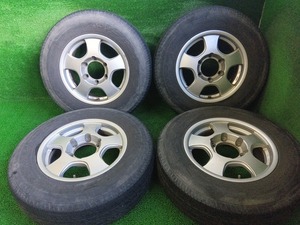 溝有 トーヨー H20 195/80R15 ホイールセット ハイエースに 中古 売切!!