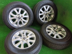 トヨタ ランクル200系 後期 純正 18×8J 5H/150 ダンロップ GRANDTREK AT23 285/60R18 バリ溝夏タイヤ付4本 中古 売切!!