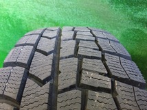 ダンロップ WM02 175/65R15 23年製!! 社外 Weds 15×5.5J 4H/100 アクア等 溝有スタッドレス付4本 中古 売切!!_画像6