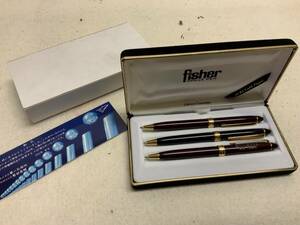  Fisher Space Pen 24金メッキ ３点 ボールペン ケース入り NASA