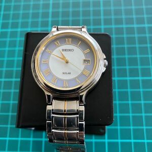 SEIKO V145-0E30 クォーツ ソーラー　訳有り