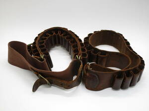  genuine article gun belt * Schott gun .. gun / shell holder / hunting / western / Western present condition (CJJY5