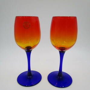 琉球ガラス 沖縄 RGC キレイな ワイングラス シャンパングラス 高さ16.5㎝ （HH547の画像1