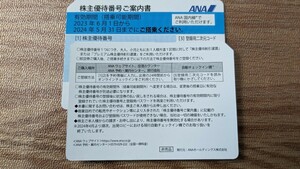 ANA　株主優待券　2024年5月31日まで有効　GWも使用可能　グループ優待割引券つき