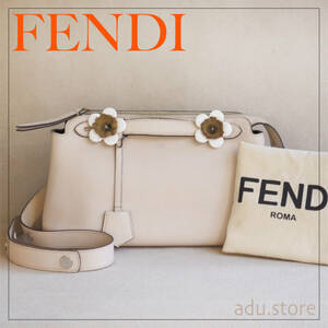 Fendi Fendi Visa Way Way 2-й сумочка сумка для плеча слоновой кости цветок 8bl124-0yu Flower Studs Brand Ladies ◆