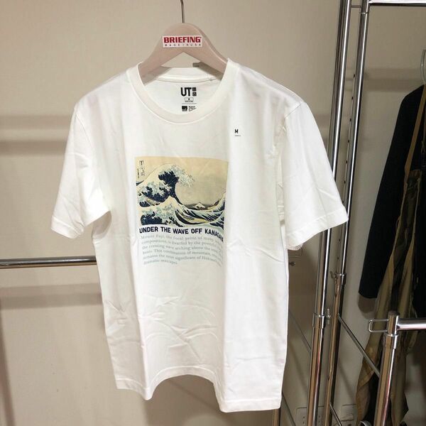 M ユニクロ　UNIQLO tシャツ　葛飾北斎　日本　浮世絵　japan