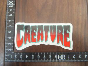 ◆新品U.S.本物クリーチャー 【Creature】輸入Logo Horror - 1.9" x 4.06"ステッカー限定◆送料230円～