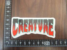 ◆新品U.S.本物クリーチャー 【Creature】輸入Logo Horror - 1.9" x 4.06"ステッカー限定◆送料230円～_画像1