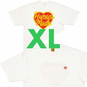 【新品 白XL 24SS HUMAN MADE HEART BADGE T-SHIRT】 ヒューマンメイド tシャツ ハート ロゴ logo nigo kaws verdy girls don't cry