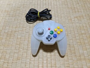 ニンテンドー64 コントローラー　ホリパッドミニ　スノーホワイト