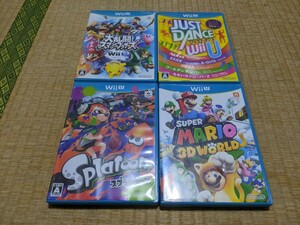 wii u soft large ..s mash Brothers Just Dance s pra toe n super Mario 3D world 